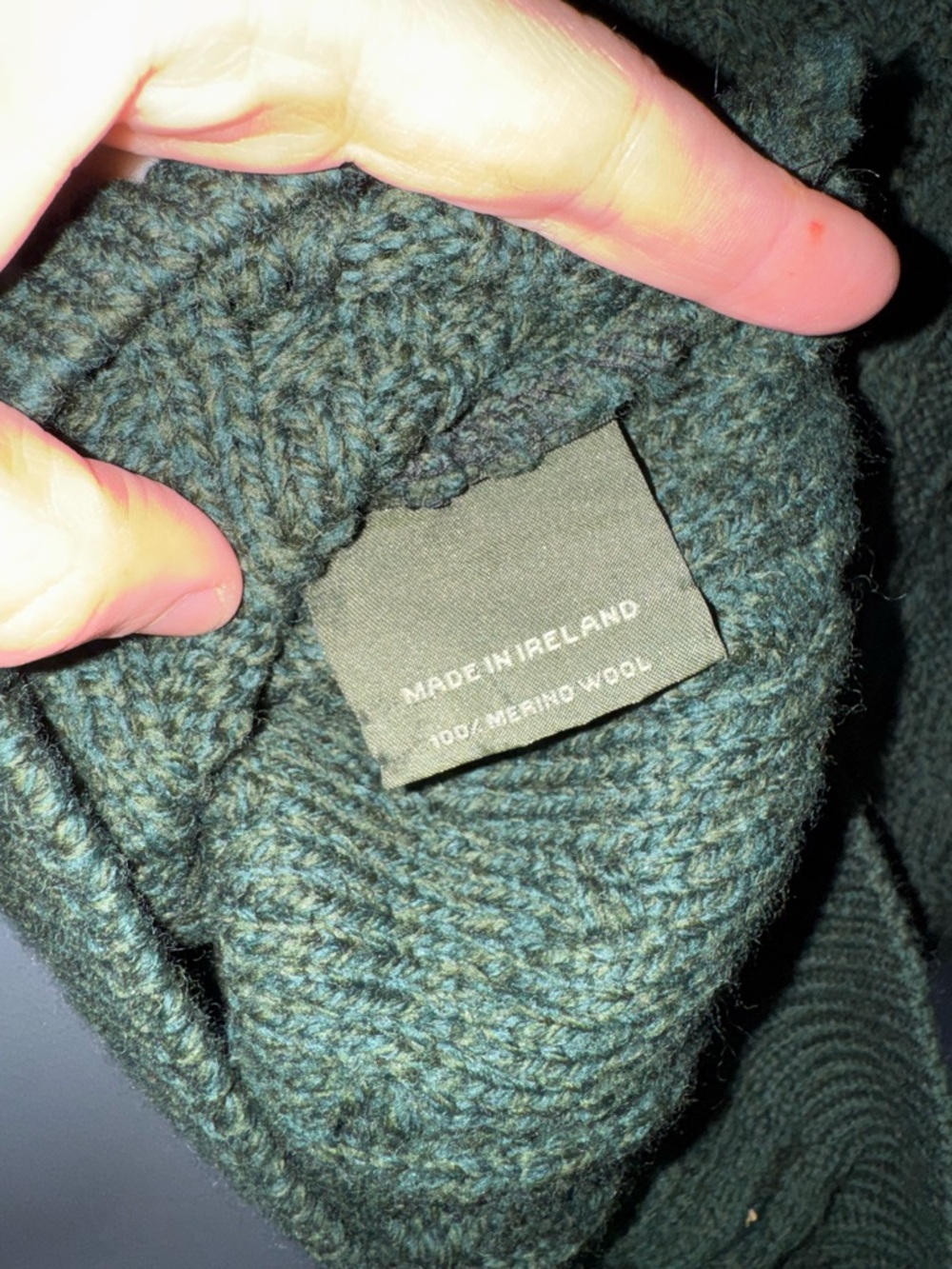 Aran Sweater Market wool fisherman knit swearer made in Ireland - Picture 6 of 6